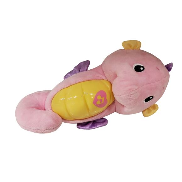 Fisher Price Soothe N Glow Pink Seahorse Crib Toy Plush Stuffed Animal Seahorse - Picture 6 of 8